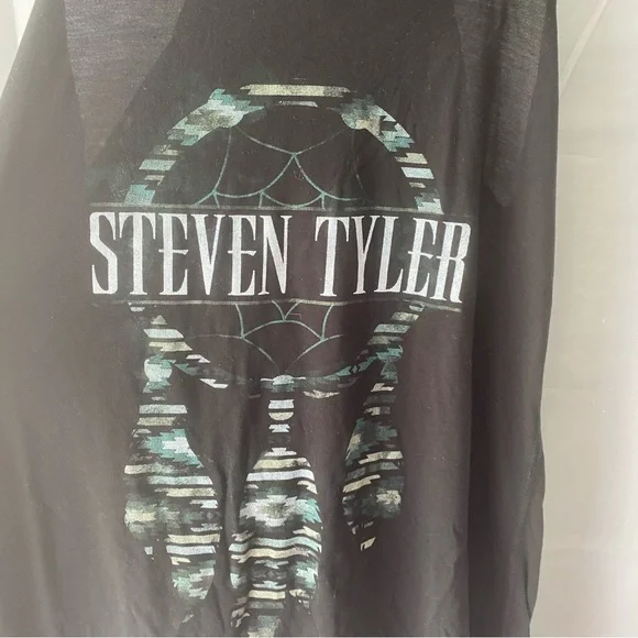 Steven Tyler tank top Dreamcatcher racer back in black. Size L   NWOT - Picture 3 of 11